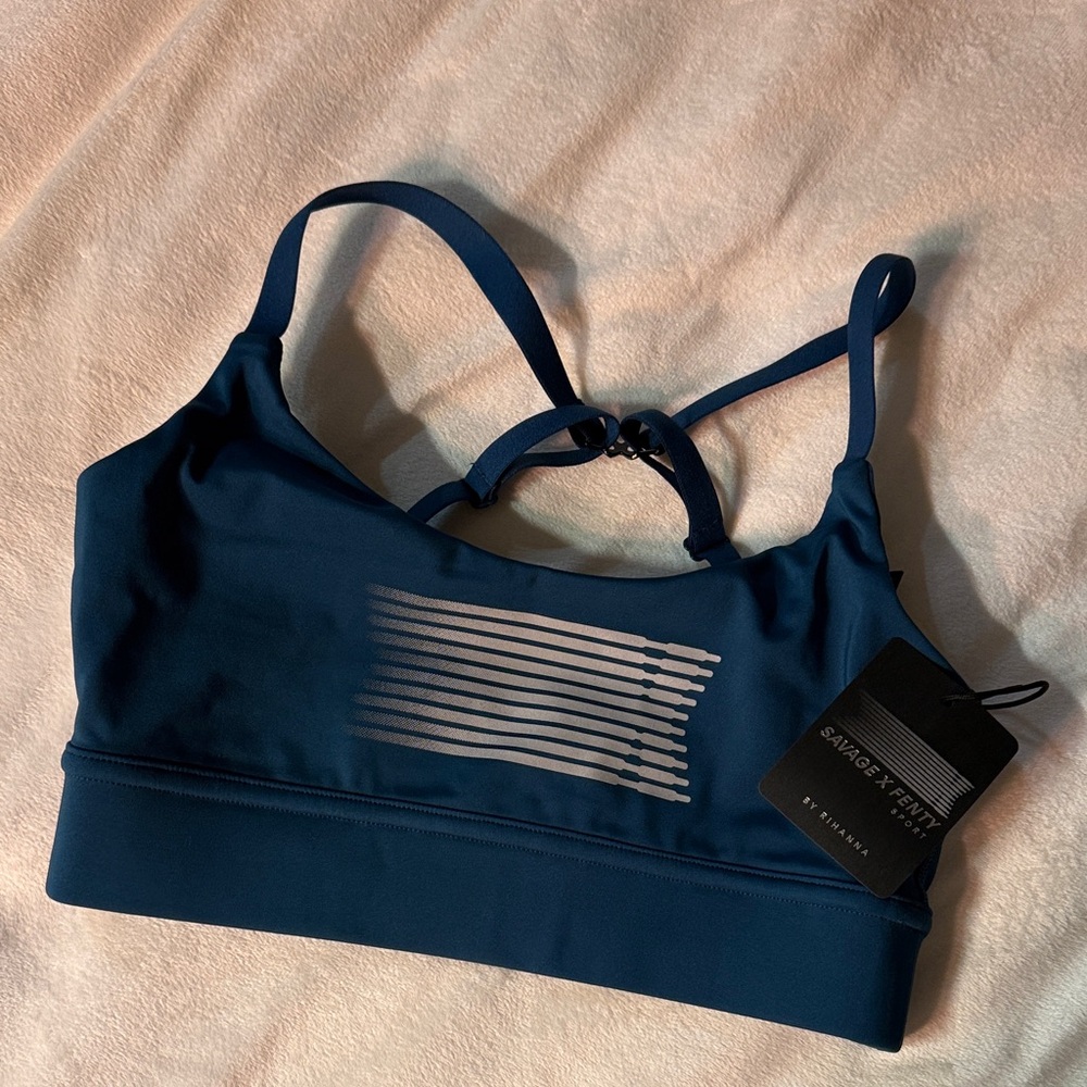 Savage X Fenty Women’s Navy Sports Bra Small